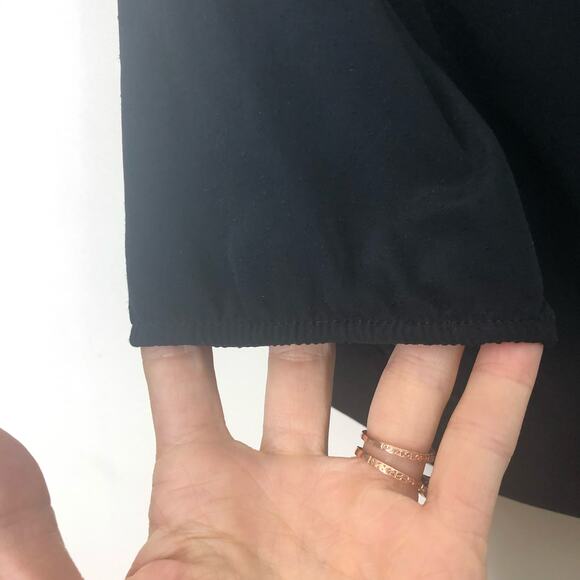 IGWT Double Breasted Button Accent Nautical Blouse Crop Black xs - Picture 7 of 9